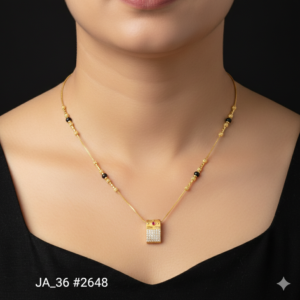 Designer Rectangular Mangalsutra DN - 2648