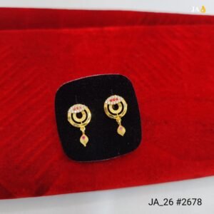 Daily Wear Gold Earrings Tops DN - 2678