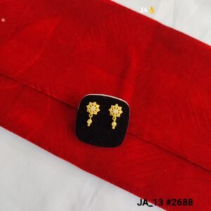 Elegant Gold Plated Crystal Earrings  DN - 2688