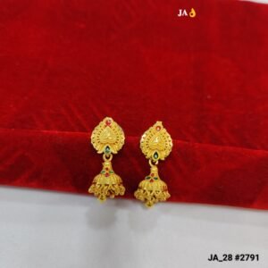 Royal Gold Plated Traditional Jhumka Earrings DN- 2791