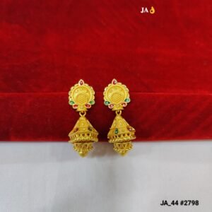 Traditional Gold Jhumka Earrings DN- 2798