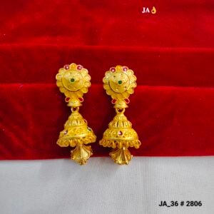 Imperial Sun-Bloom Layered Jhumkas DN- 2806