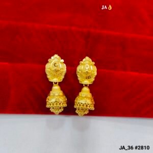 Regal Temple-Crown Textured Jhumkas DN- 2810