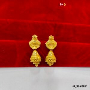 Royal Trident-Bloom Tapered Jhumkas DN- 2811