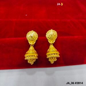 Eternal Grace" Heart-Bloom Tapered Jhumkas DN- 2814
