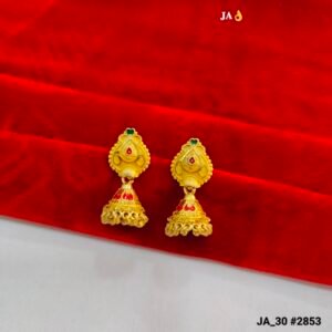 Traditional Matte-Gold Finish jhumka  DN- 2853