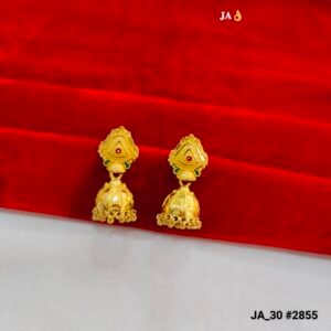 Sunburst Triangular Gold Jhumkas DN- 2855