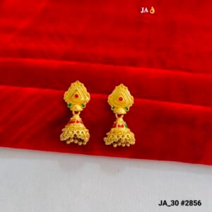 Gold Meenakari Ghungroo Jhumkas DN- 2856