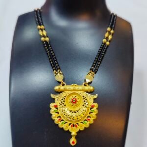 Traditional 30-Inch Gold-Plated Long Mangalsutra DN -2999