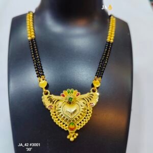 Traditional 30-Inch Gold-Plated Long Mangalsutra DN -3001