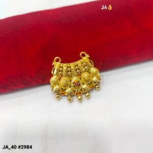 Traditional Gold-Plated Meenakari Mangalsutra Pendant – DN- 2984