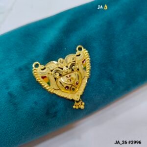 Multi-Color Meenakari Heart Pendant for Women – DN-2996