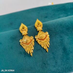 Gold-Plated Meenakari Drop Earrings DN-2964