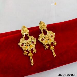 Gold-Plated Chandbali Earrings DN-2968