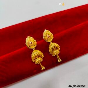 Gold Plated Traditional Jhumka Earrings DN- 2858