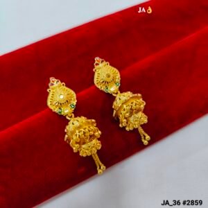 Gold Plated Jhumka Earrings DN- 2859