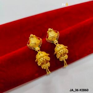 Gold-Plated Meenakari Jhumka Earrings DN- 2860