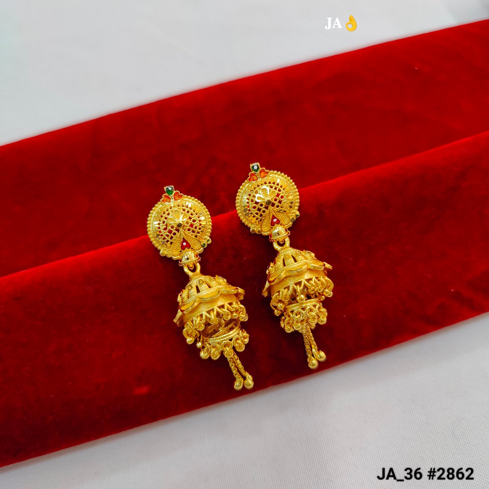 Filigree Meenakari Jhumka Earrings DN- 2862
