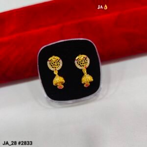 Traditional Round Filigree Jhumka Earrings DN - 2833