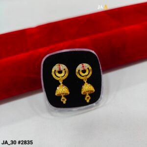 Premium Gold-Plated Jhumka Earrings DN - 2835