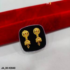 Designer Gold-Plated Filigree Jhumkas DN - 2840