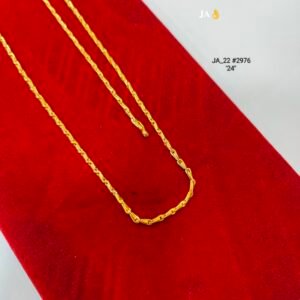 Gold-Plated Cylindrical Bar Chain DN-2976