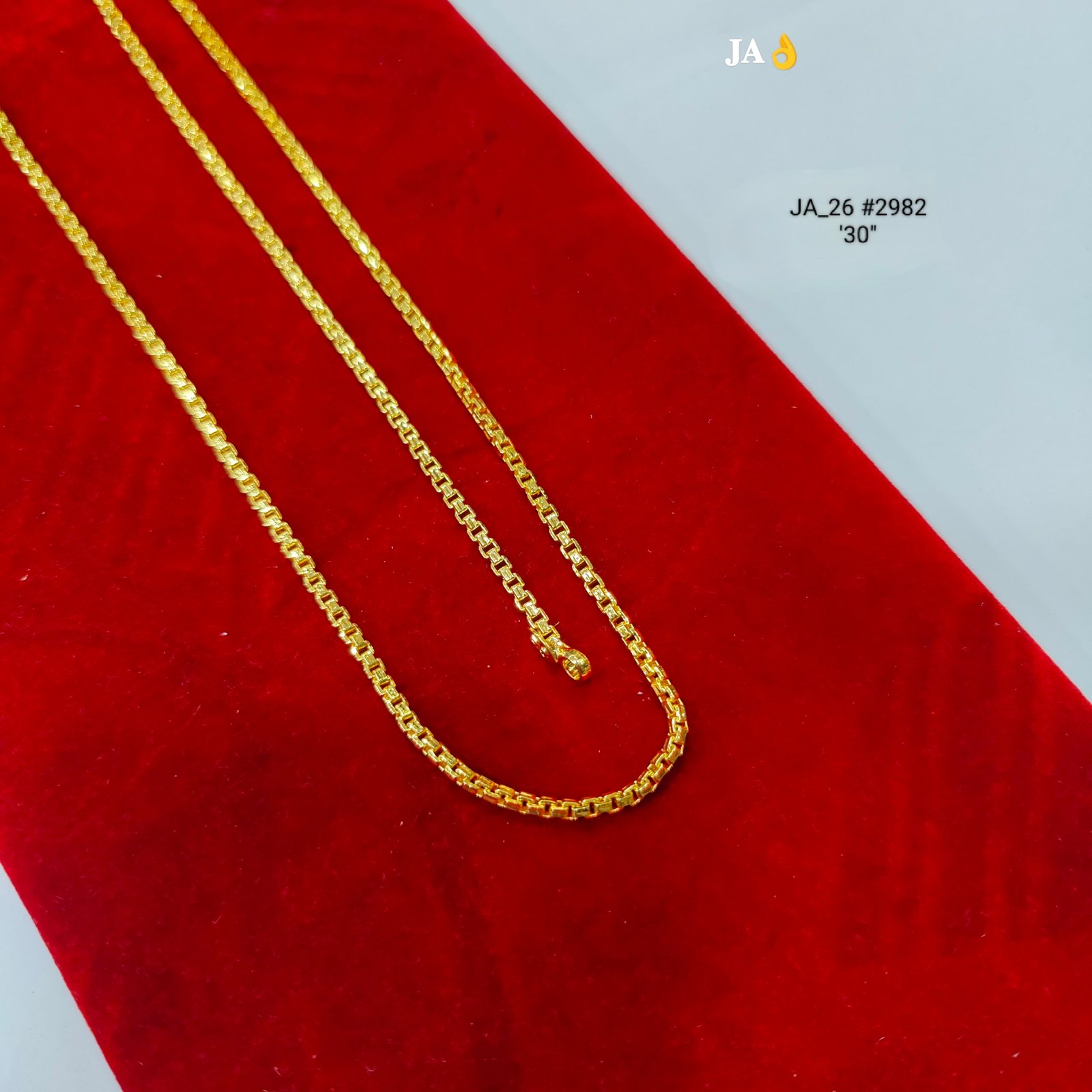 Gold-Plated Classic Box Link Chain DN-2982