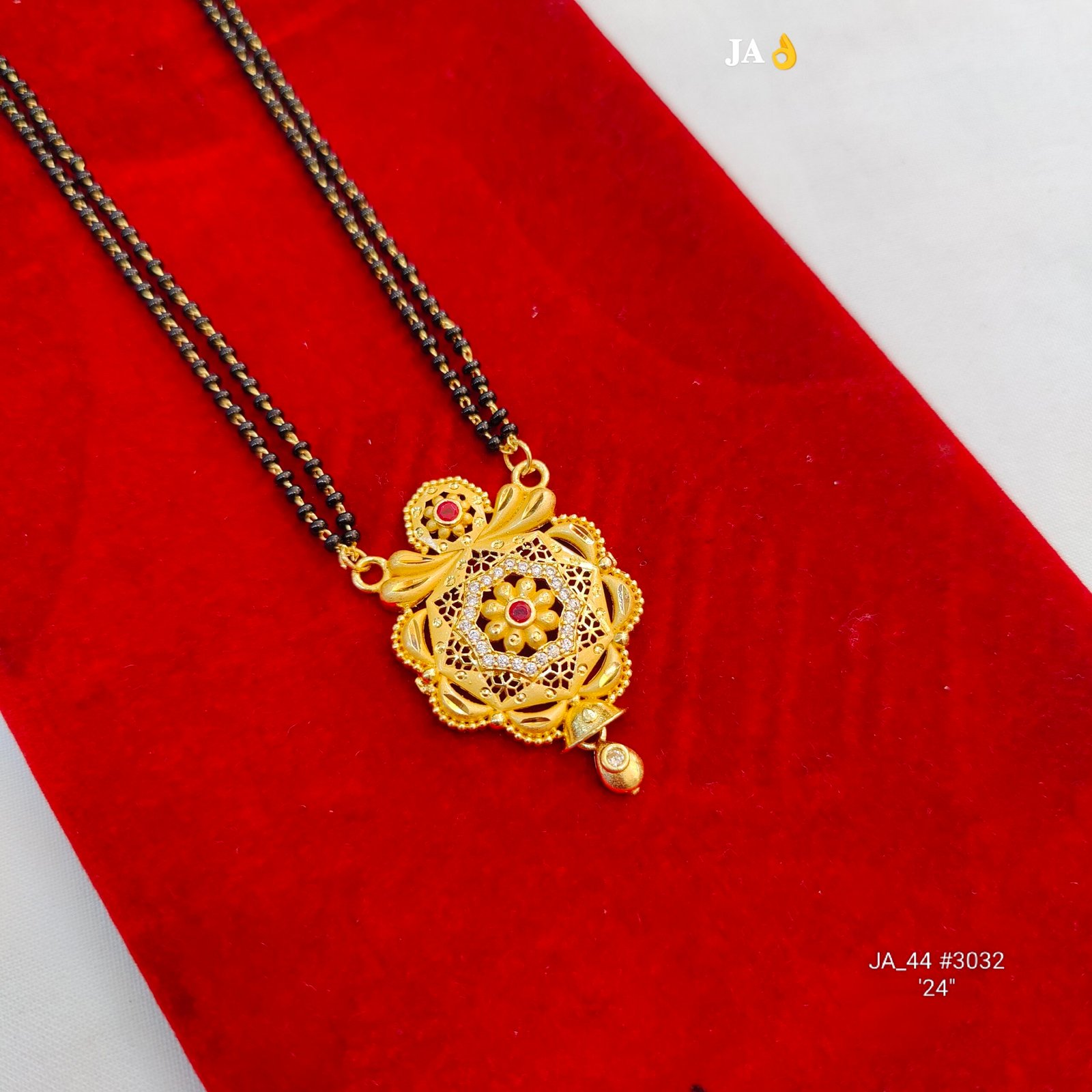 Floral Filigree Designer Mangalsutra DN-3032